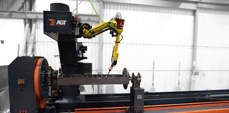 AGT BLOK robotic welding system operator-side view