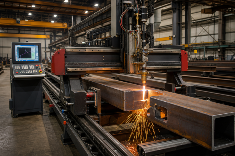 AI-generated editorial illustration for AMTEK APC 1200 Beam Coping: Plasma or Oxy-Fuel?