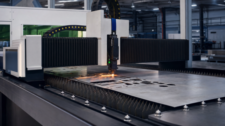 Fiber laser cutting in a metal fabrication shop