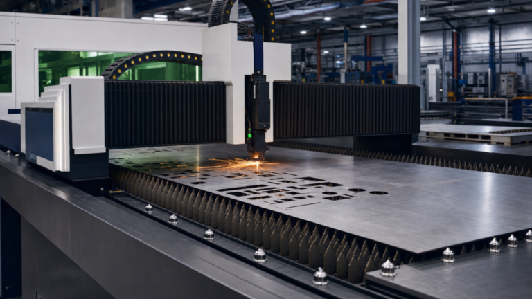 Capacity and portfolio risk performing fiber laser cutting in a metal fabrication shop