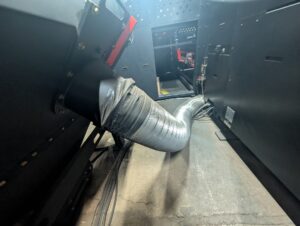 Amada ENSIS 3015 AJ fiber laser cutting machine detail view