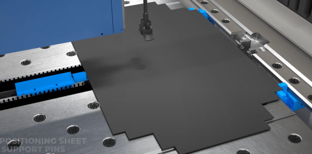 Erbend PBC 2520 panel bender detail view