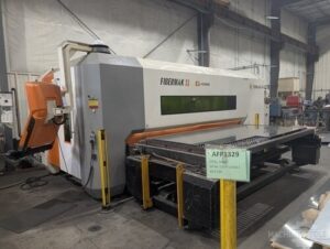 Ermaksan Fibermak SL fiber laser cutting machine with side-load sheet handling, operator-side view