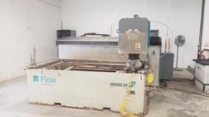 Flow MACH 3 waterjet cutting machine front view