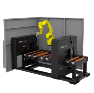 Prodevco BRAND 571X571-1 robotic beam processing cell front view