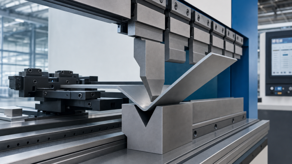 Press Brakes performing CNC hydraulic press-brake bending in a metal fabrication shop